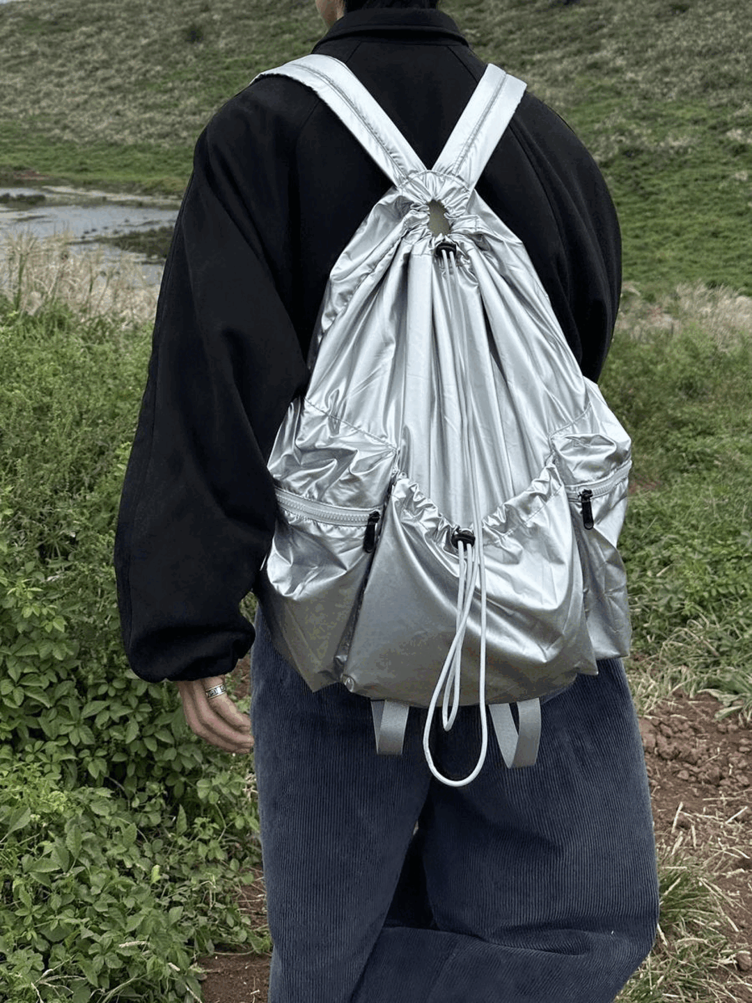 [여성피팅] 릿니즈 PV glossy backpack